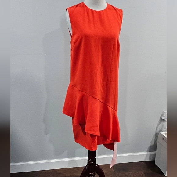 PINKO Red Asymmetrical Dress - Picture 3 of 3